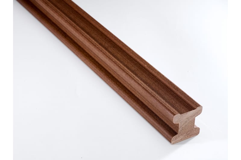 Golvtrall Underliggare 50x50 400 cm Brun - WoodPlastic - Utemöbler - Balkong - Golv balkong - Trall balkong