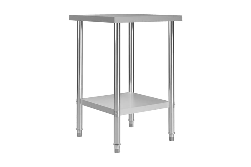 Arbetsbord 60x60x85 cm rostfritt stål - Silver - Hus & renovering - Garage & verkstad - Arbetsbord & bockar - Arbetsbänk