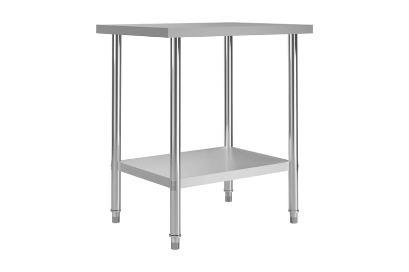 Arbetsbord 80x60x85 cm rostfritt stål - Silver - Hus & renovering - Garage & verkstad - Garageinredning & garageförvaring