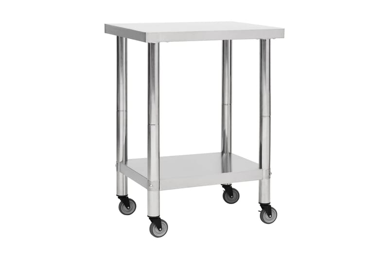 Arbetsbord med hjul 80x45x85 cm rostfritt stål - Hus & renovering - Garage & verkstad - Arbetsbord & bockar - Arbetsbänk