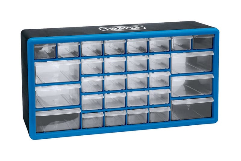 Draper Tools Sortimentskåp med 30 lådor blå 12015 - Blå - Utemöbler - Dynförvaring & möbelskydd - Överdrag utemöbler