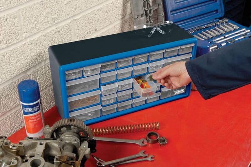 Draper Tools Sortimentskåp med 30 lådor blå 12015 - Blå - Hus & renovering - Garage & verkstad - Garageinredning & garageförvaring