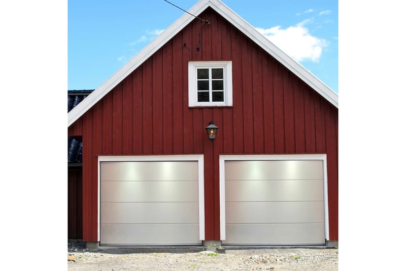 Garageport med Fjärrstyrning - Vit - Hus & renovering - Bygg - Fönster - Fönstertillbehör - Fönsterluckor
