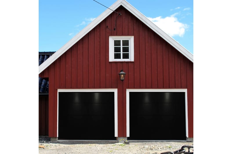 Takskjutport med motor - 2500x2125mm | Svart - Hus & renovering - Garage & verkstad - Garageportar - Takskjutport