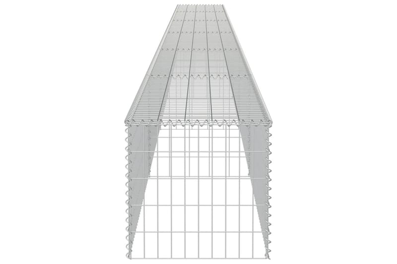 Gabionmur i galvaniserat stål 900x50x50 cm - Silver - Hus & renovering - Insynsskydd & inhägnad - Mur - Gabion