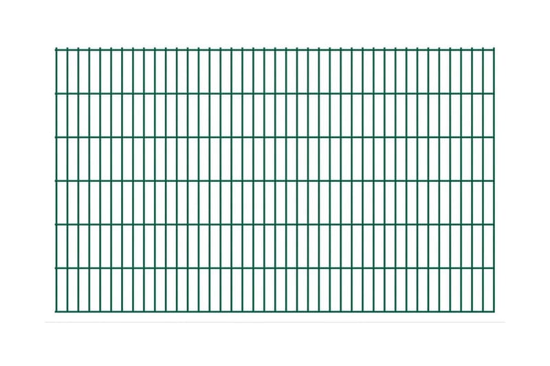 2D Stängselpaneler 2,008x1,23 m grön - Grön - Hus & renovering - Insynsskydd & inhägnad - Stängsel - Trädgårdsstängsel & panelstängsel