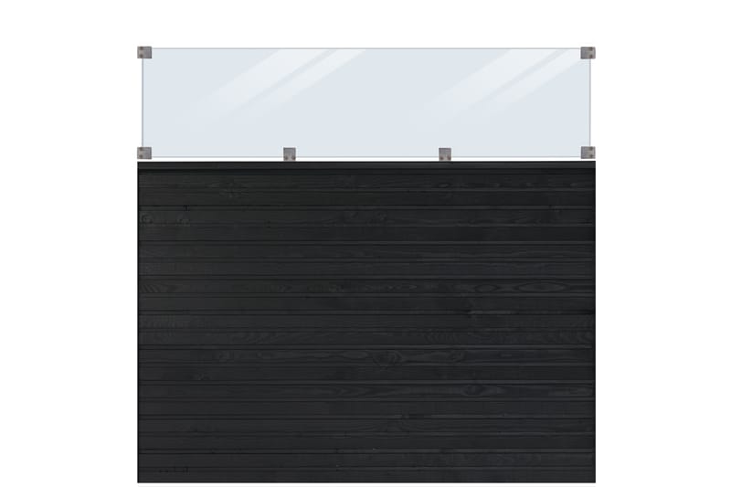 PLUS Plank Profilstaket med Glas 174x163 cm - Hus & renovering - Insynsskydd & inhägnad - Staket - Trästaket