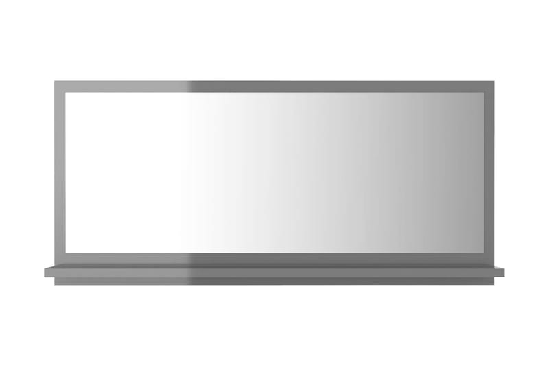 Badrumsspegel grå högglans 80x10,5x37 cm spånskiva - Grå - Hus & renovering - Kök & bad - Badrum - Badrumsmöbler - Badrumsspegel
