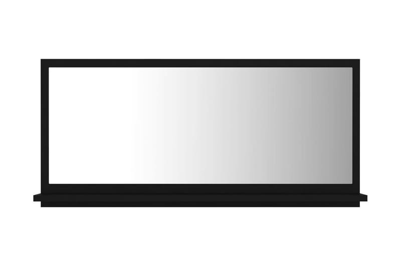 Badrumsspegel svart 80x10,5x37 cm spånskiva - Svart - Hus & renovering - Kök & bad - Badrum - Badrumsmöbler - Badrumsspegel