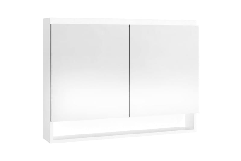 Spegelskåp för badrum vit 80x15x60 cm MDF - Vit - Hus & renovering - Kök & bad - Badrum - Badrumsmöbler & badrumsinredning - Spegelskåp badrum