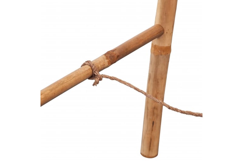 Dubbel handduksstege med 5 pinnar bambu 50x160 cm - Brun - Hus & renovering - Kök & bad - Badrum - Badrumstillbehör - Handduksstege