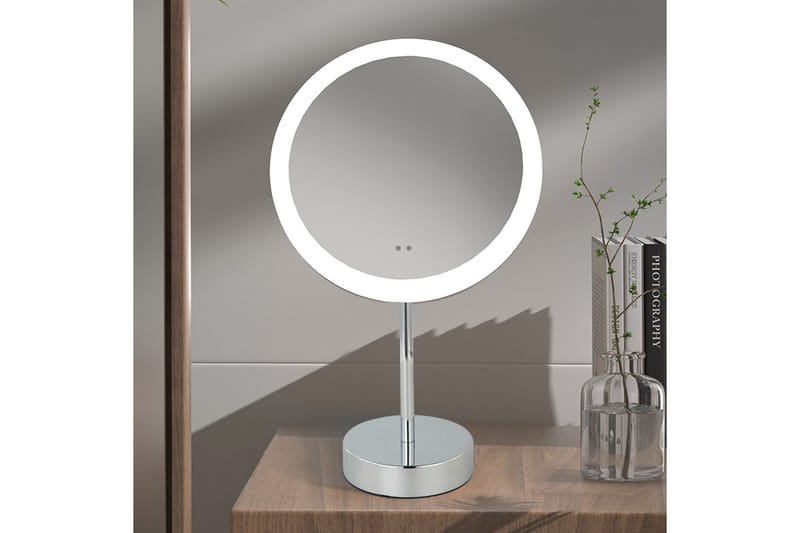 Penny Sminkspegel på fot med LED-belysning x39 cm Vit - Lyfco - Inredning - Speglar - Sminkspegel