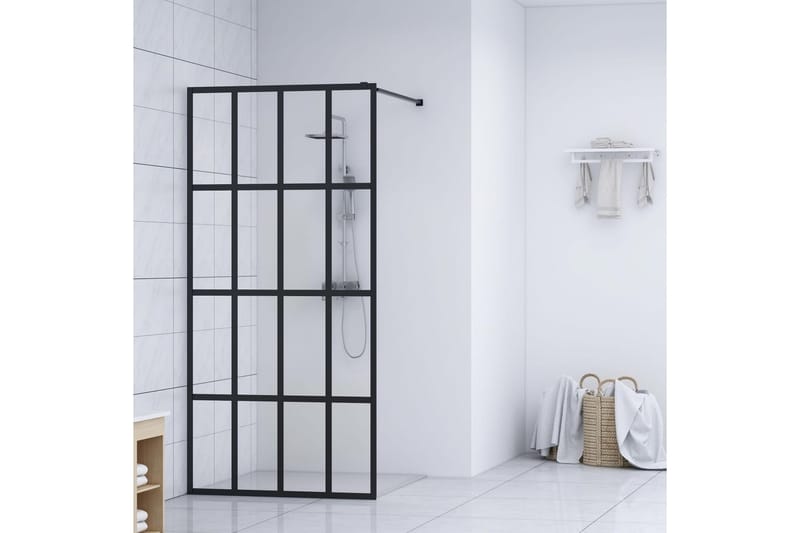 Duschvägg till duschkabin härdat klart glas 140x195 cm - Transparent - Hus & renovering - Kök & bad - Badrum - Duschar - Duschväggar