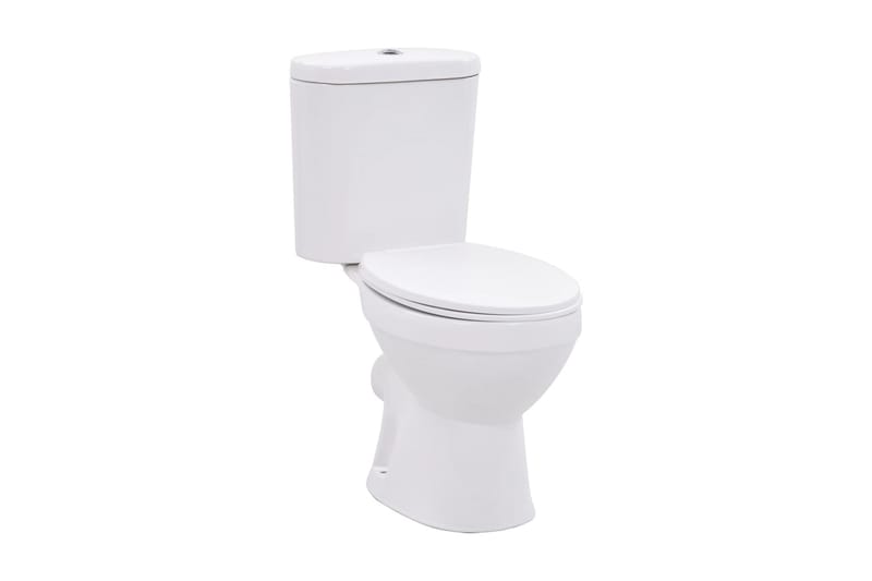 Toalettstol med cistern och mjuk stängning keramik vit - Vit - Hus & renovering - Kök & bad - Badrum - Toalettstol & WC-stol - Golvstående toalett