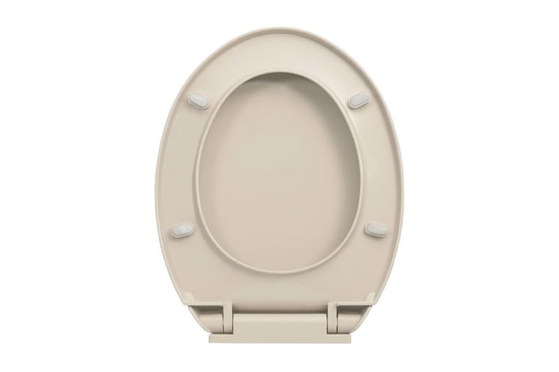 Toalettsits mjuk stängning aprikos oval - Beige - Hus & renovering - Kök & bad - Badrum - Toalettstol & WC stol - Toalettsits