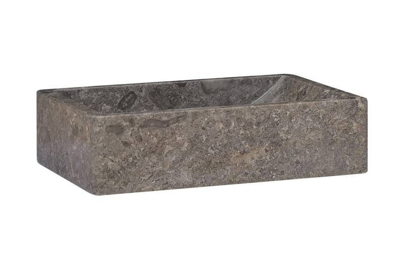 Handfat grå 45x30x12 cm marmor - Grå - Hus & renovering - Kök & bad - Badrum - Tvättställ & handfat - Enkelhandfat