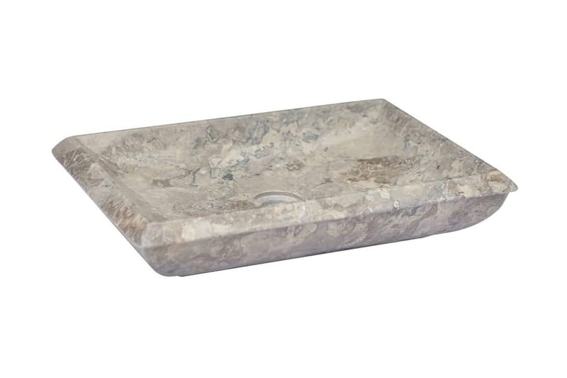 Handfat grå 50x35x10 cm marmor - Grå - Hus & renovering - Kök & bad - Badrum - Tvättställ & handfat - Enkelhandfat