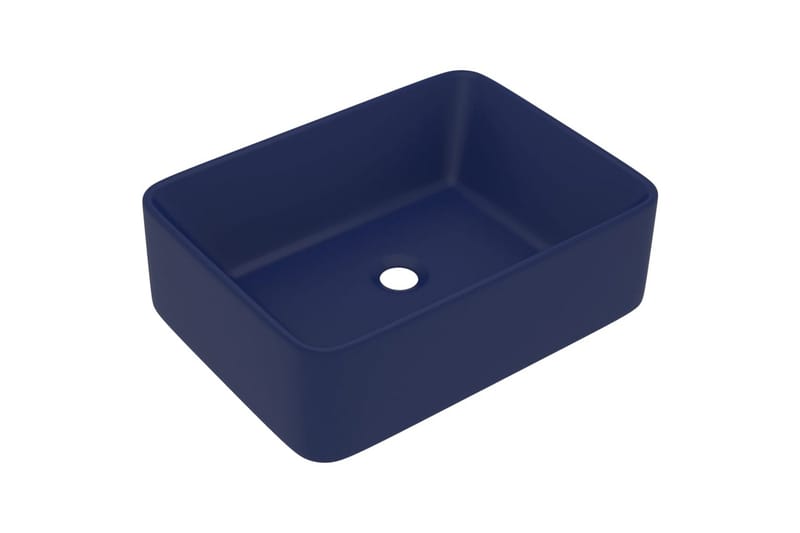 Lyxigt handfat matt mörkblå 41x30x12 cm keramik - Mörkblå - Hus & renovering - Kök & bad - Badrum - Tvättställ & handfat - Enkelhandfat