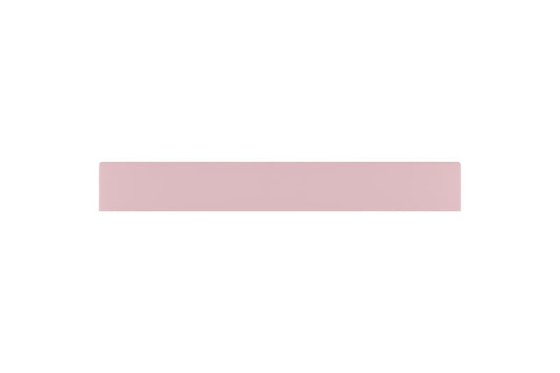 Lyxigt handfat med kranhål matt rosa 60x46 cm keramik - Rosa - Hus & renovering - Kök & bad - Badrum - Tvättställ & handfat - Enkelhandfat
