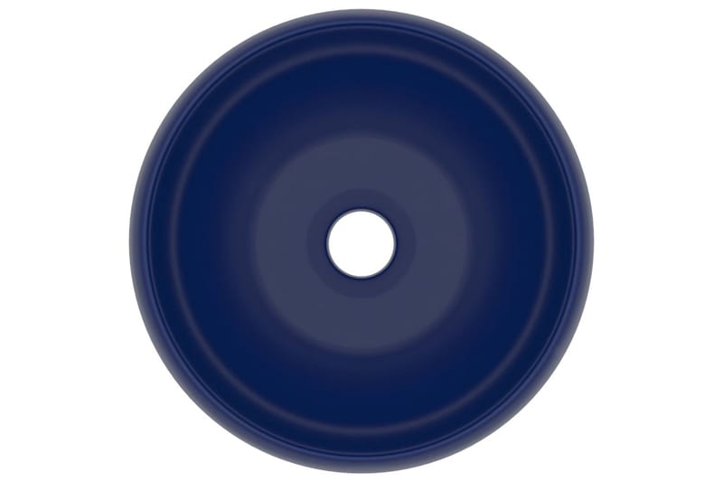 Lyxigt runt handfat matt mörkblå 40x15 cm keramik - Blå - Hus & renovering - Kök & bad - Badrum - Tvättställ & handfat - Enkelhandfat