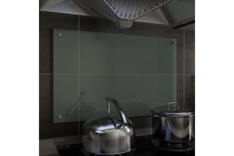Stänkskydd vit 80x50 cm härdat glas - Vit - Hus & renovering - Kök & bad - Kök & tvättstuga - Köksinredning - Stänkskydd kök