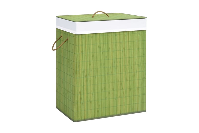 Tvättkorg bambu grön 100 L