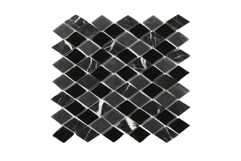 Kristallmosaik Black And Grey Mix 28X30 - Hus & renovering - Kök & bad - Kakel & klinker - Mosaik