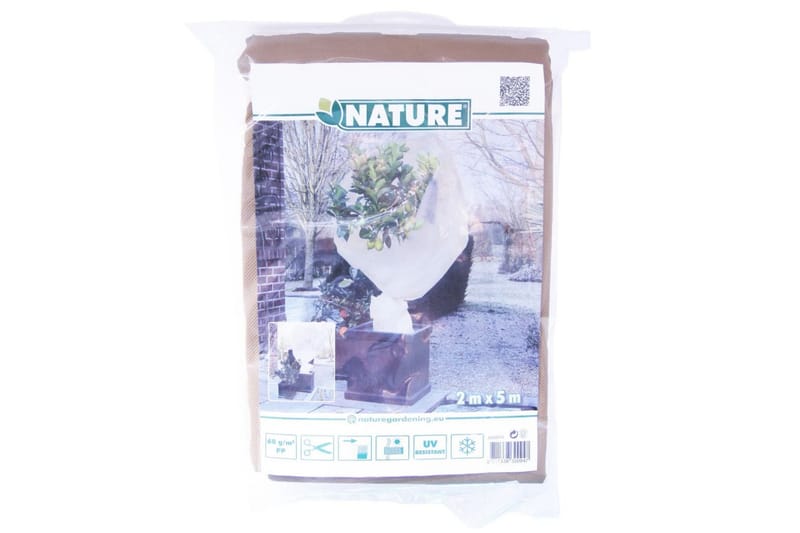 Nature Frostskydd för växter fleece 60 g/m² beige 2x5 m - Möbler - Säng - Kontinentalsäng
