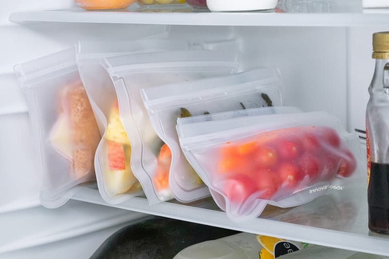 Kitchen Foodies Matförvaringspåsar 10-pack Transparent - InnovaGoods - Hushåll - Köksmaskiner - Värma & koka - Sous vide - Zip- & vakuumpåse