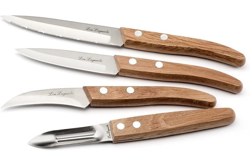 Wood Skalset 4-p - Lou Laguiole - Hushåll - Matlagning & Bakning - Köksknivar - Skalknivar