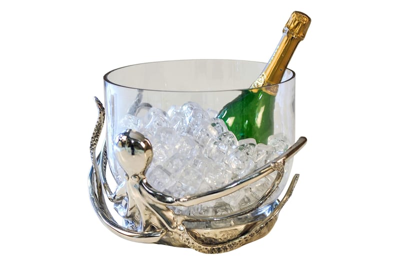 Polpo Champagnekylare Silver/Klarglas - AG Home & Light - Hushåll - Matlagning & Bakning - Köksredskap & kökstillbehör - Bunkar