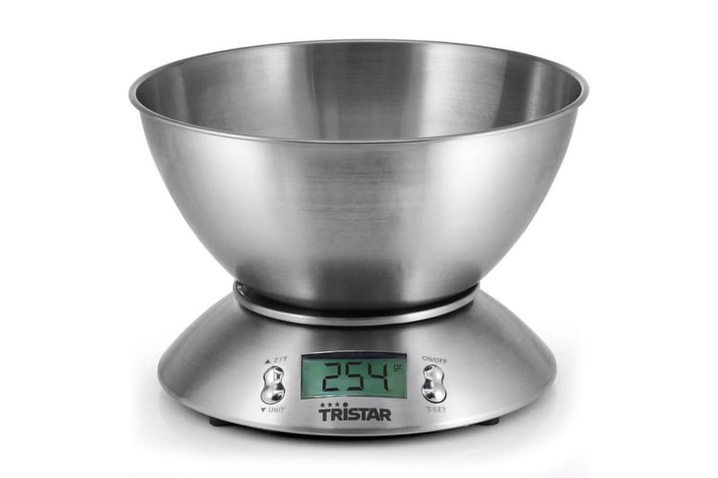 Tristar Köksvåg 5 kg med skål - Silver - Hushåll - Matlagning & Bakning - Köksredskap & kökstillbehör