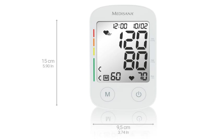 Medisana Blodtrycksmätare överarm m röstfunktion BU 535 Voic - Vit - Hushåll - Personvård & hälsa - Hälsoprodukter - Blodtrycksmätare