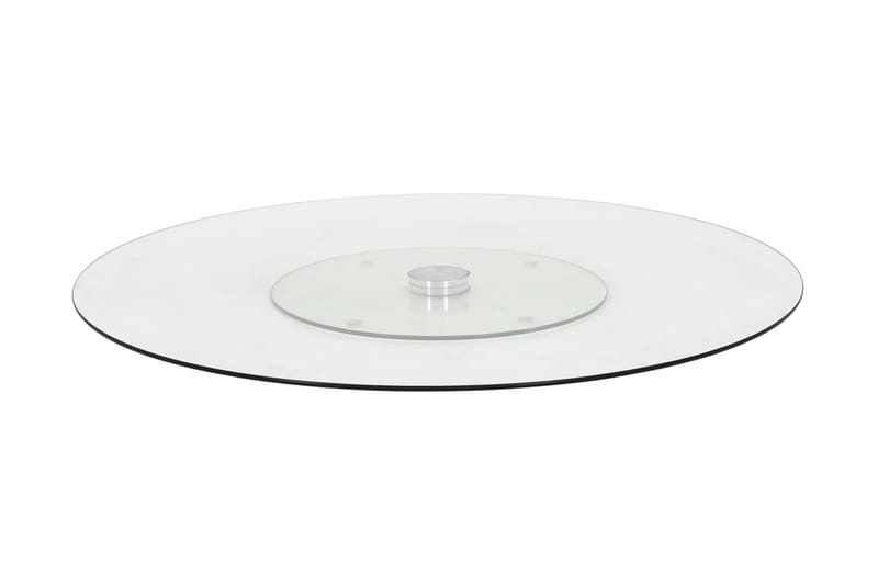 Snurrbar serveringsbricka transparent 60 cm härdat glas - Transparent - Hushåll - Servering & Dukning - Brickor & fat - Serveringsbricka
