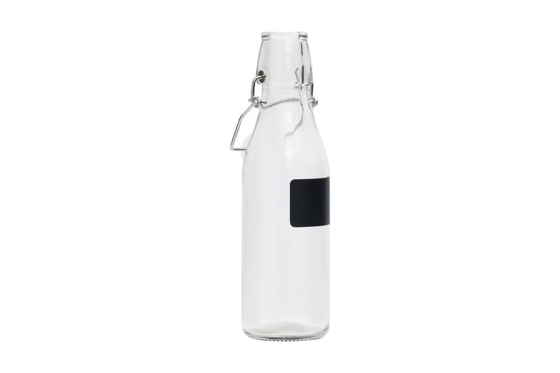 Glasflaska med patentkork 12 st 250 ml rund - Transparent - Hushåll - Servering & Dukning - Karaff & tillbringare - Tillbringare glas
