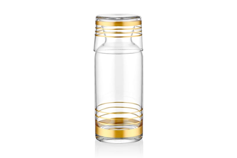 Vattenkaraff - Guld - Hushåll - Servering & Dukning - Karaff & tillbringare - Tillbringare glas