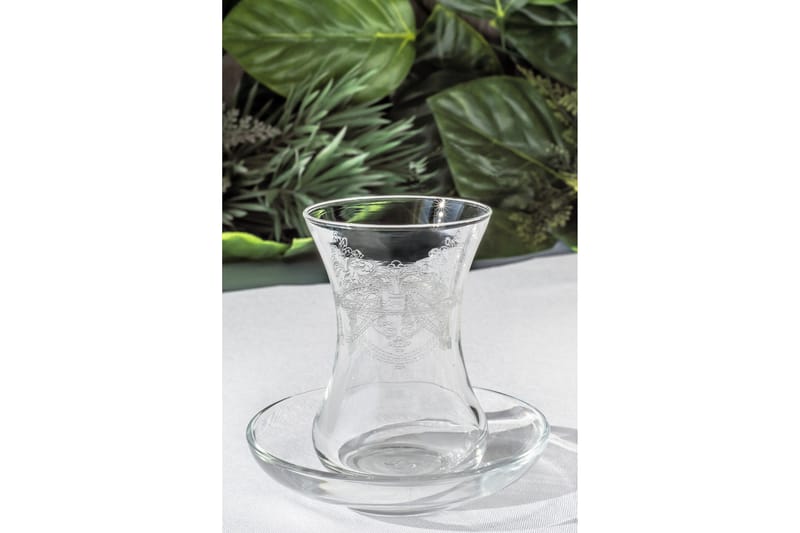 Noble Life Teservis Glas 12 Delar Glas - Vit - Hushåll - Servering & Dukning - Muggar & koppar