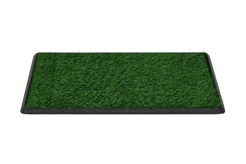 Djurtoaletter 2 st med tråg och konstgräs grön 76x51x3 cm WC - Hushåll - Städ & klädvård - Källsortering & avfallshantering - Hundbajspåsar