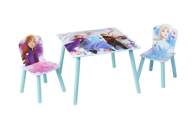Disney Frozen Barnbord + 2stol - Möbler - Barnmöbler - Barnbord - Aktivitetsbord - Lekbord