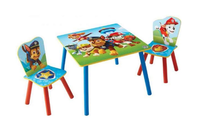 Paw Patrol bord och stolar - Röd/Blå/Grön - Möbler - Barnmöbler - Barnbord - Barnbord och stolar
