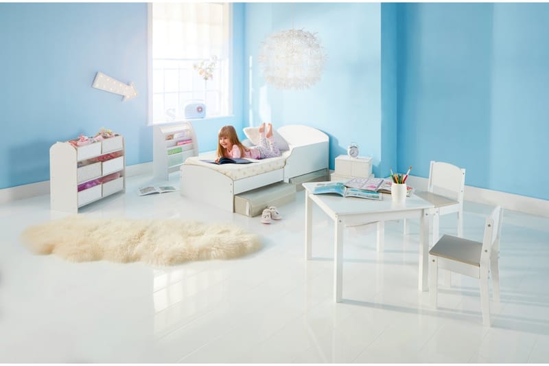 Barnsäng med Lådar Vit - Möbler - Barnmöbler - Barnbord - Barnbord och stolar