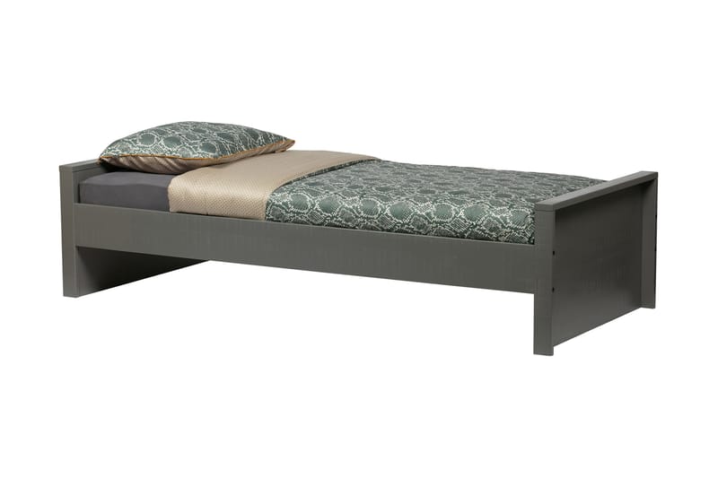 Kahe Säng med Förvaring 95x214 cm - Grå - Möbler - Säng - Sängram & sängstomme