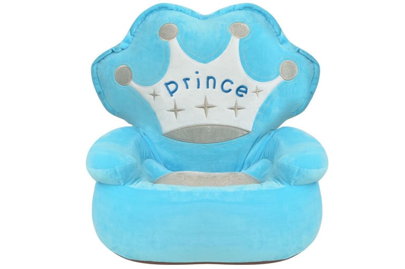 Barnstol i plysch prins blå - Blå - Möbler - Barnmöbler - Barnstol - Barnfåtölj