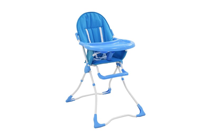 Barnstol blå och vit - Blå - Möbler - Barnmöbler - Barnstol - Matstol barn
