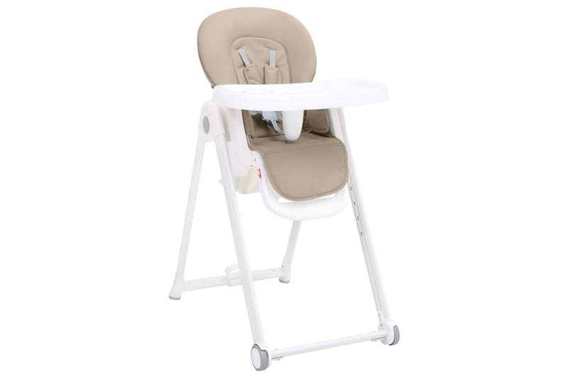 Barnstol hög beige aluminium - Beige - Möbler - Barnmöbler - Barnstol - Matstol barn