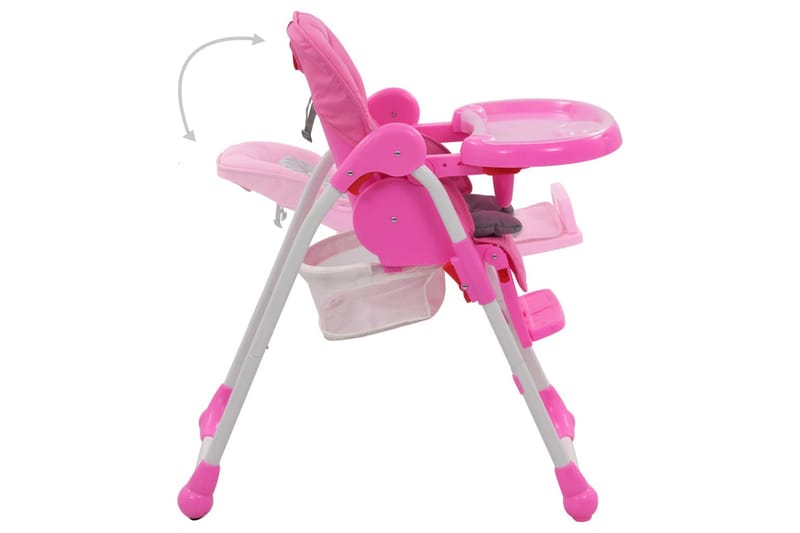 Barnstol rosa och grå - Rosa - Möbler - Barnmöbler - Barnstol - Matstol barn