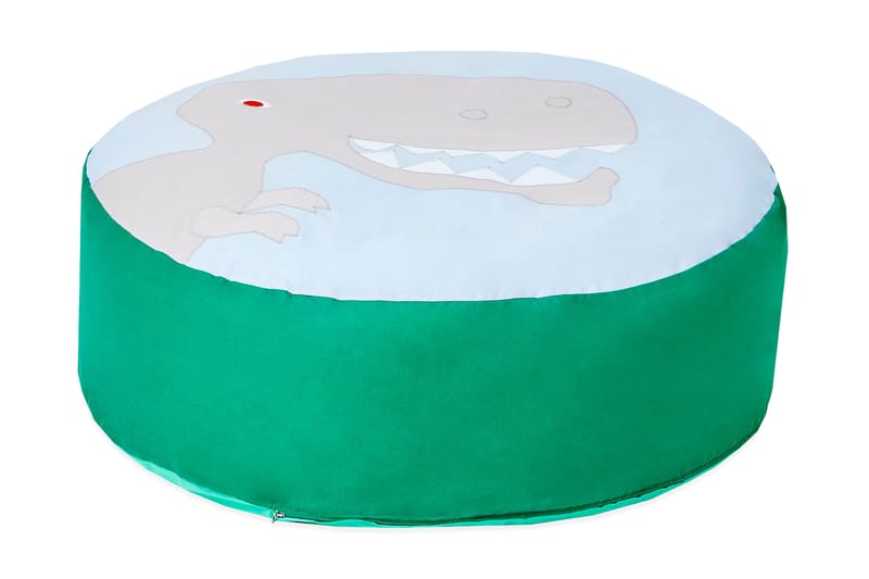 Hoppekids Sittpuff Dinosaurie - Blå/Grön - Möbler - Barnmöbler - Barnstol - Saccosäck & sittpuff barn