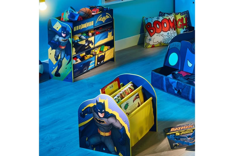 Batman Leksakslåda Blå/Gul - Möbler - Barnmöbler - Förvaring barnrum - Leksaksförvaring - Leksakslåda