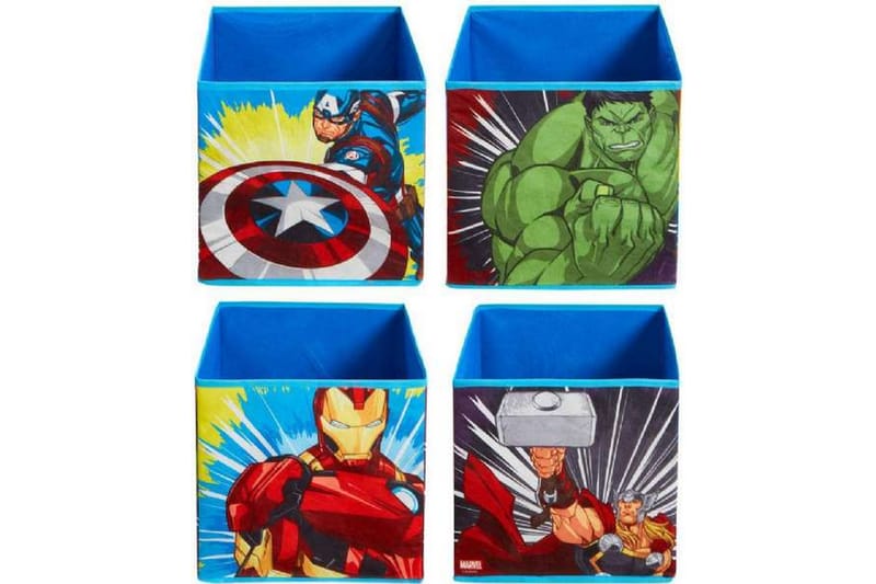 Marvel Avengers förvaringlådor - Möbler - Barnmöbler - Förvaring barnrum - Leksaksförvaring - Leksakslåda