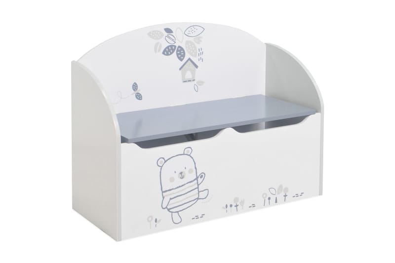 Masha Förvaringsbox - Vit - Möbler - Barnmöbler - Förvaring barnrum - Leksaksförvaring - Leksakslåda